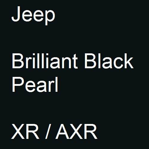 Jeep, Brilliant Black Pearl, XR / AXR.